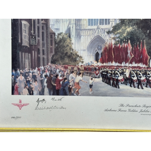 655 - The Parachute Regiment Association - Jubilee Parade 1990 Limited Edition Signed Print by John F Sell... 