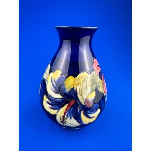 572 - Moorcroft Hibiscus Pattern Vase