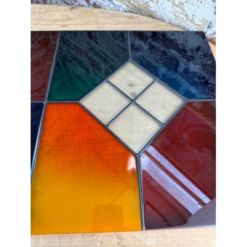 324 - Faux Stained Glass Panel