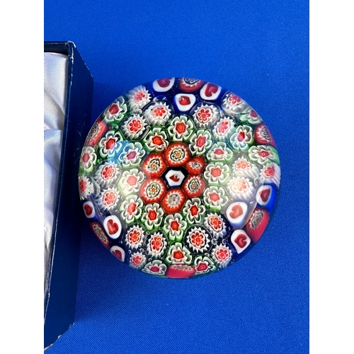 602 - Two Millefiori Paperweights