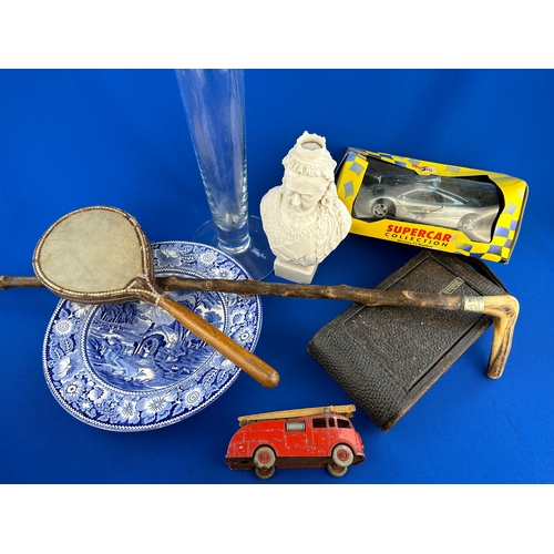 319 - Mixed Box of Collectables including Dinky Fire Engine