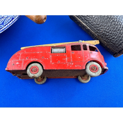 319 - Mixed Box of Collectables including Dinky Fire Engine