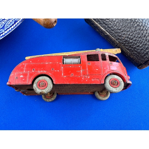 319 - Mixed Box of Collectables including Dinky Fire Engine