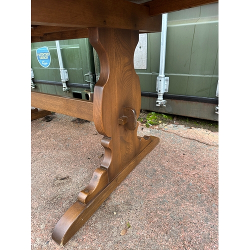 1025 - Ercol - 6 Old Colonial Chairs inc. 2 Carvers with Extending Ercol Dining Table in Fantastic Conditio... 