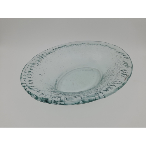 722 - Glass Centrepiece Bowl - 40 x 29.5cm