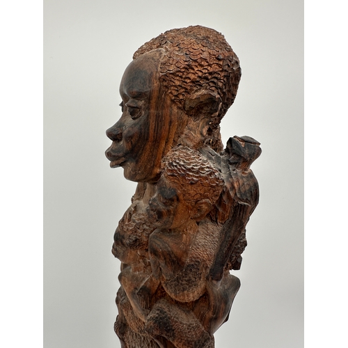 541 - Impressive African Makonde Carved Lignum Vitae 