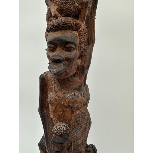 541 - Impressive African Makonde Carved Lignum Vitae 