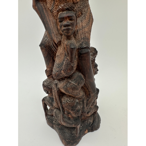 541 - Impressive African Makonde Carved Lignum Vitae 