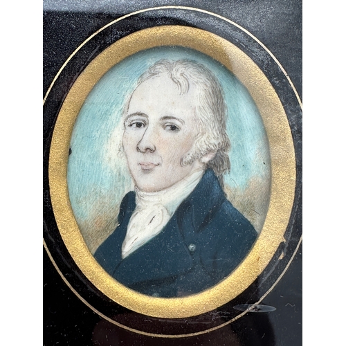 235 - Portrait Miniature of a Gentleman - Inscribed to the Reverse 