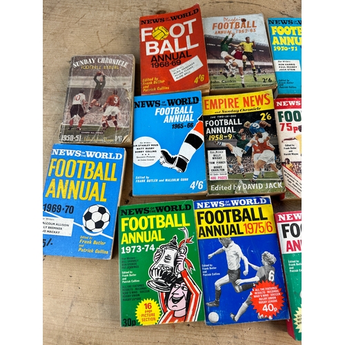 829 - Group of 50's, 60's & 70's News of the World & Chronicle Football Annuals