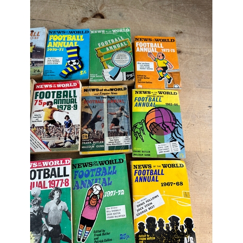 829 - Group of 50's, 60's & 70's News of the World & Chronicle Football Annuals