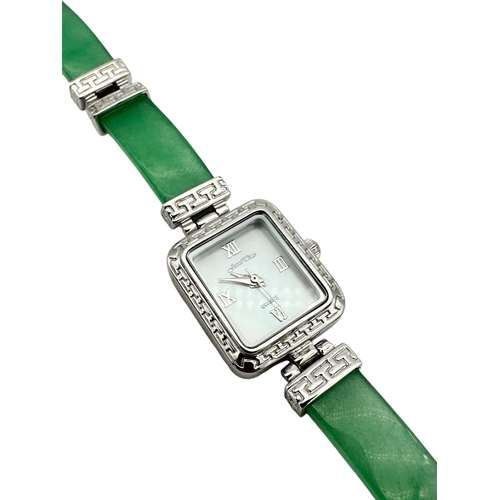 570 - Jewel Time 'Jade' & 925 Silver Ladies Watch - Working