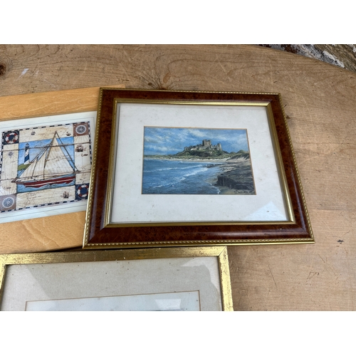 768 - Group of Vintage Coloured Etchings & Prints, Mostly Nautical