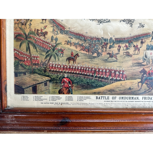 769 - Victorian Print, the First Battle of Omdurman September 2 1898