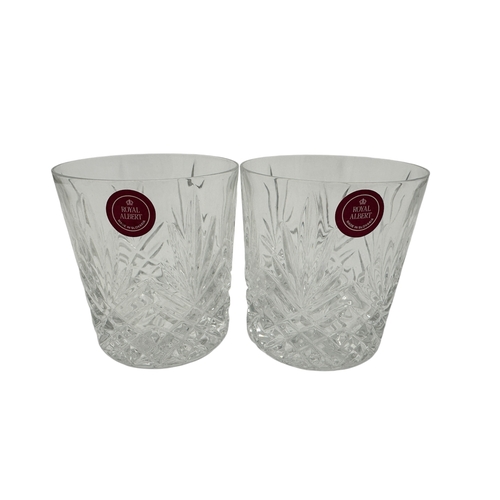 718 - Two Royal Albert Whiskey Tumblers