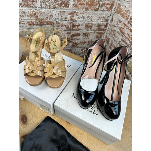 860 - Four Pairs of Ladies YSL Shoes size 41 - 3 pairs unworn