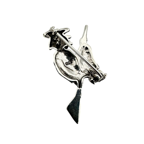 49 - 925 Silver Witch Brooch