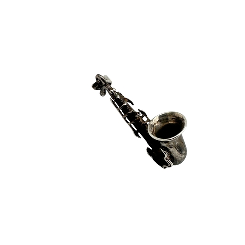 50 - 925 Silver Saxophone Pendant...