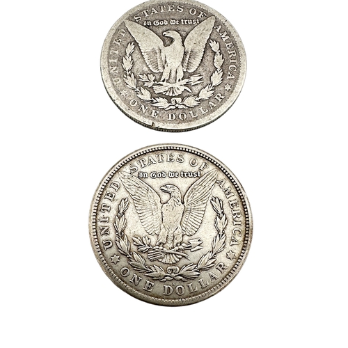 207 - 1921 Morgan Silver Dollar ('S' Mint Mark) & 1885 Morgan Silver Dollar