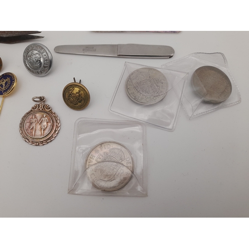 529 - Group of Collectable Items including Coins and Badges