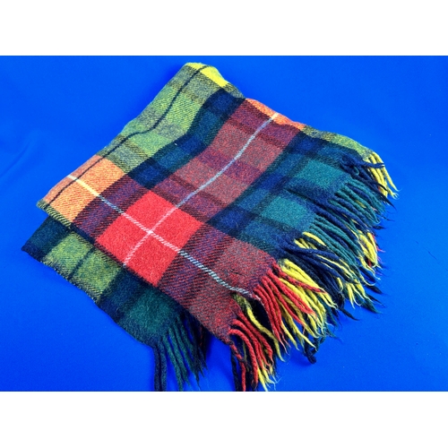 859 - Vintage Wool Tartan Blanket