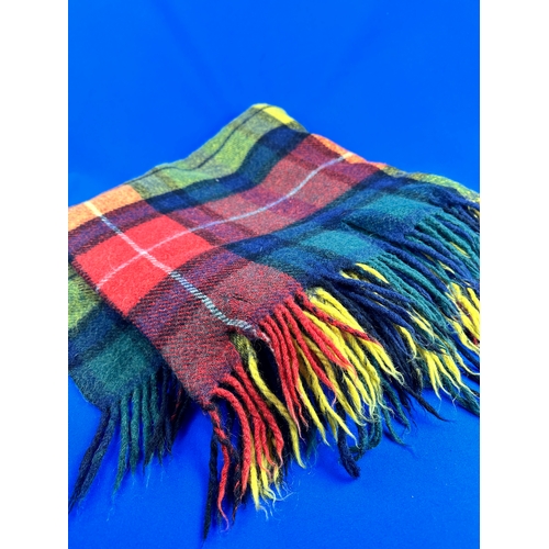 859 - Vintage Wool Tartan Blanket