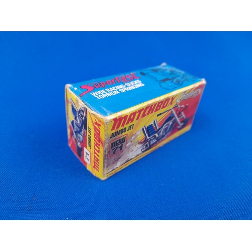 262 - Boxed Nylint Metal Muscle 'Golden Eagle' 18-Wheeler and Matchbox Superfast Choppers 'Jumbo Jet'