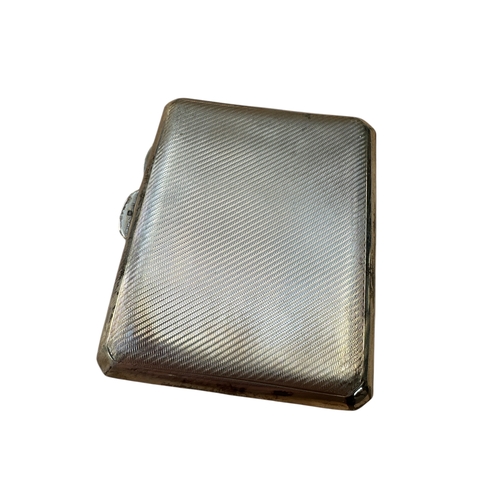 55 - Hallmarked Silver Art Deco Cigarette Case 71.8g...