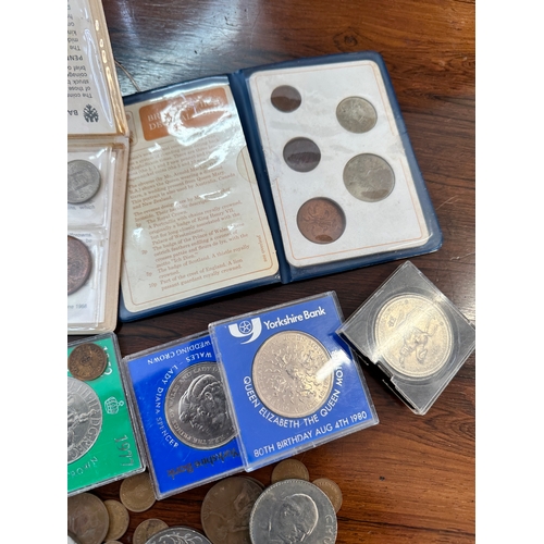 213 - Group of Antiq, Vintage & Commemorative Coins inc. Silver