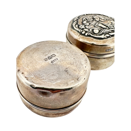 101 - Pair of Silver Pill Boxes - Chester 1929 42g