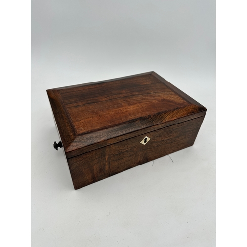 486 - Edwardian Wooden Jewellery Box