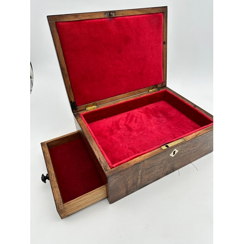 486 - Edwardian Wooden Jewellery Box