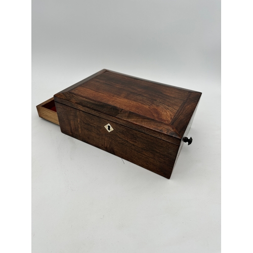 486 - Edwardian Wooden Jewellery Box