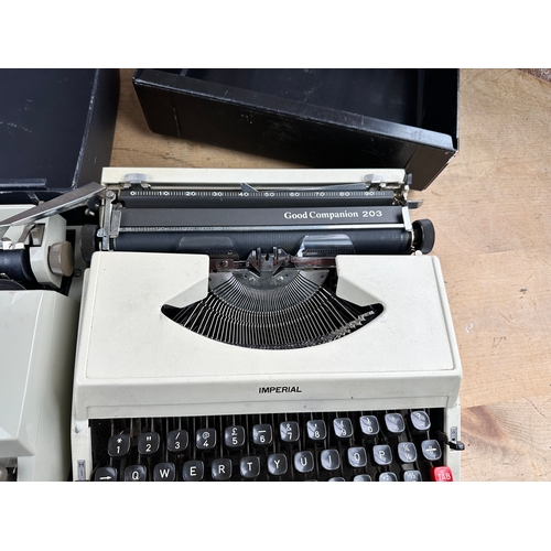 490 - Two Imperial Vintage Typewriters