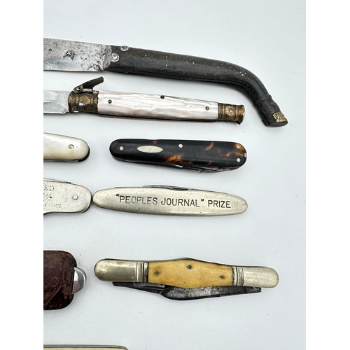 507 - Collection of Vintage Pen Knives including Advertising