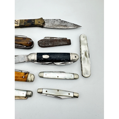 508 - Group of 10 Vintage Pen Knives