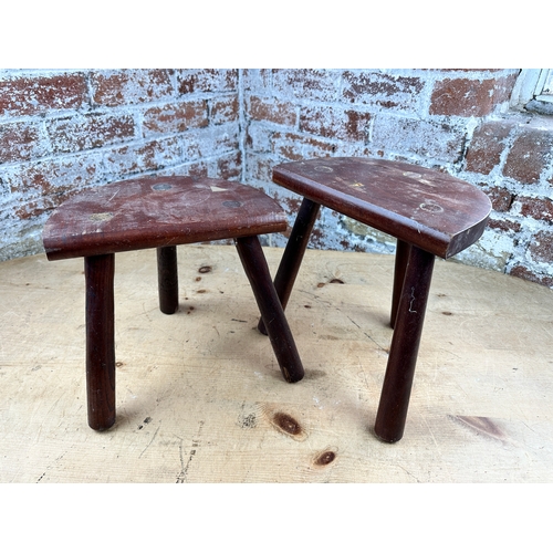 1016 - Two Small Vintage Stools...