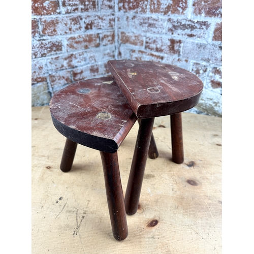 1016 - Two Small Vintage Stools...