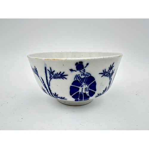 702 - Vintage Chinese Blue & White Bowl with Four Character Mark to the base