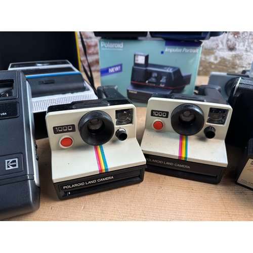 739 - Collection of Newer and Vintage Polaroid and Kodak Instant Cameras