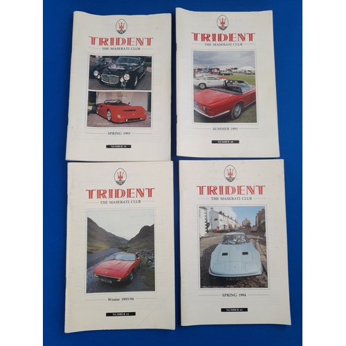 232 - Vanden Plas 3 Litre Princess Operational Handbook and 7 Trident Maserati Club Issues from 1993 to 19... 