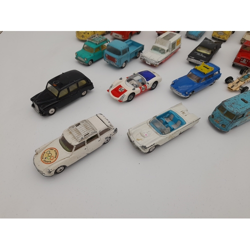 278 - Box of Playworn 1960s Corgi Toys Diecast Cars and Vehicles