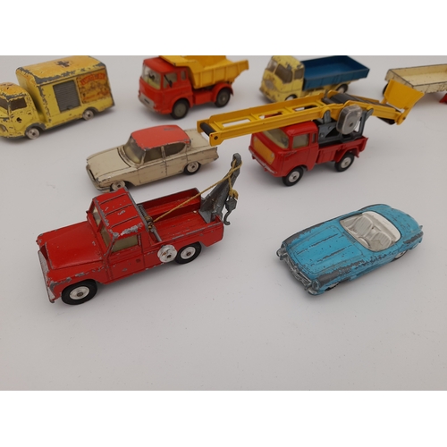 278 - Box of Playworn 1960s Corgi Toys Diecast Cars and Vehicles