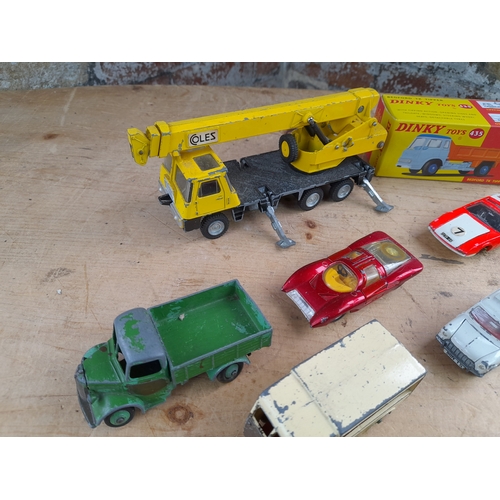 283 - Box of Playworn Dinky Toys Vehicles and Boxed Atlas Editions Bedford TK Tipper