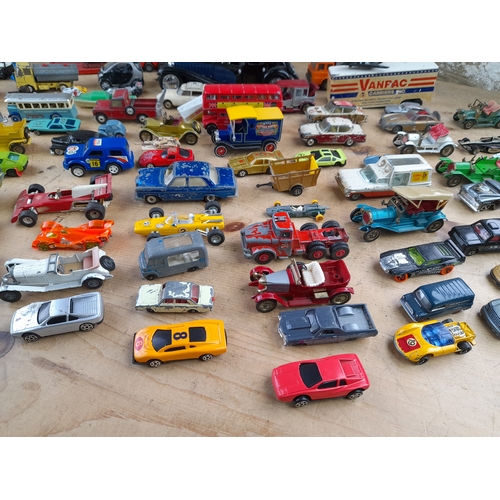 284 - Box of Playworn Diecast Cars and Vehicles including Matchbox and Corgi