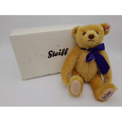 290 - Boxed Limited Edition Steiff God Save the Queen Musical Bear - number 308