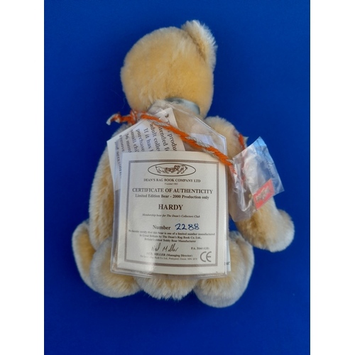 293 - Dean's Rag Book Limited Edition Bear 'Hardy' - number 2288