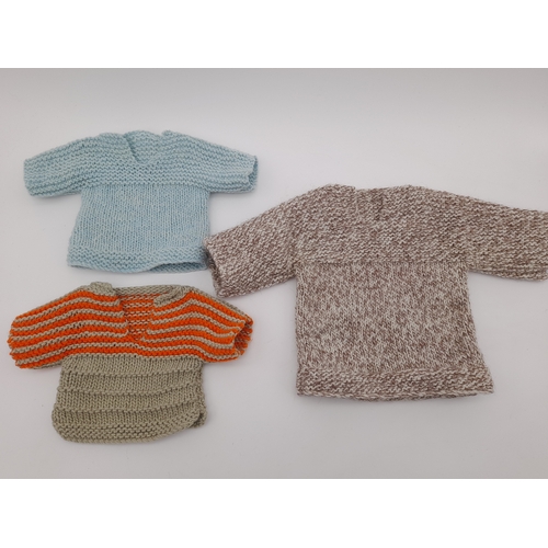 297 - Group of Hand Knitted Teddy Bear Jumpers