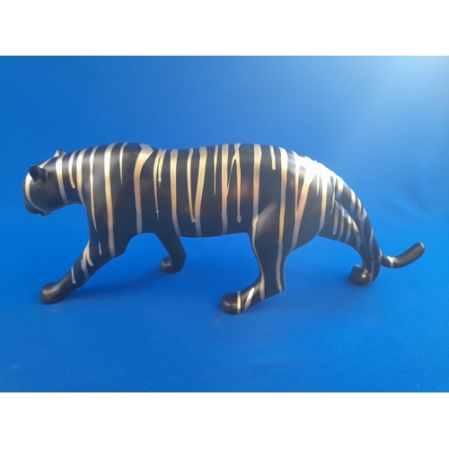 477 - Wood and Resin Tiger Figure - 40cm long