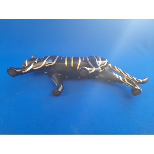 477 - Wood and Resin Tiger Figure - 40cm long